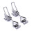 Adjustable Toggle Latch Set Rustproof Steel Build for Cabinets and Toolboxes Secure Dual Pack 1