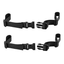 2Pcs Adjustable Backpack Chest Straps Heavy Duty Nylon Quick Release Buckles for Hiking Running Black