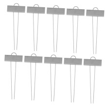 10Pcs Stainless Steel Plant Labels Weatherproof Reusable Garden Markers with Insert Cards for Herbs Vegetables and Flowers