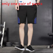 (Blue,XXXL)Shorts esportivos casuais com tecido microelástico e estampa listrada para verão