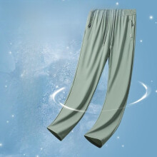 (OliveGreen,M)Ultraleichte Herren Nylon Sporthose mit Gummizug für Sommer Training