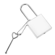 Small Padlock with Key for Luggage Travel Bags and Gym Lockers, Thickened Shackle Security Durable Finish