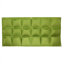 Vertical Garden Planter with Drainage Pockets, Felt Hanging Wall Planter for Indoor Outdoor Gardening 100x50cm