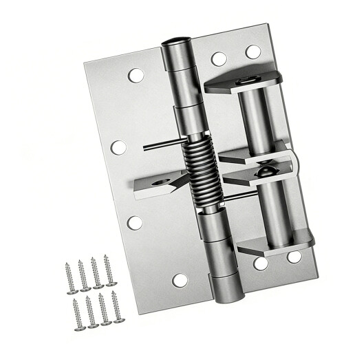Strong Adjustable Spring Hinge 65mm Ideal for Kitchen-Silver
