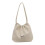 Drawstring PU Bucket Bag Lightweight Underarm Purse-Pink 2