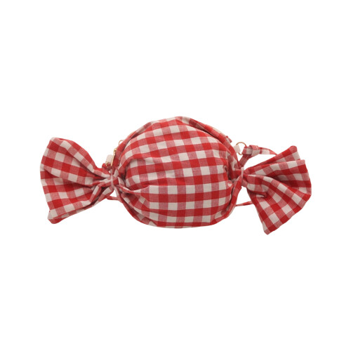Stylish Checkered Shoulder Bag Lightweight And Spacious-Red
