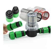 1/2 Inch Garden Hose Filter 40 Mesh Irrigation Water Filter with AntiClogging Filtration and Quick Connector