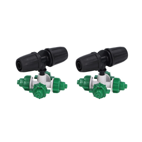 Misting Nozzle Kit 10 Sets for Garden Irrigation Sprinkler, Wide Coverage and Efficient Misting Action 2