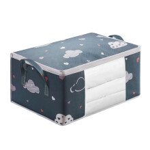 Large Capacity Clothes Storage Bag with Handles, Foldable Fabric Organizer for Blankets and Seasonal Clothes