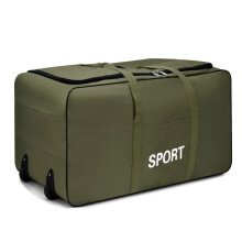 Large Green Waterproof Oxford Travel Duffle Bag with Large Capacity Storage and Secure Zipper Closure
