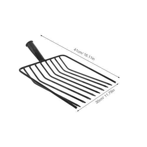 Heavy Duty Steel Garden Fork Replacement Head for Efficient Soil Work, Durable Easy Clean Design 1