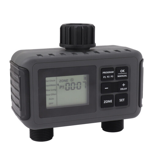Automatic Sprinkler Timer IP55 Weatherproof Garden Hose Water Timer with Adjustable Schedule (EU Plug)(US Plug) 2