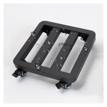 Heavy Duty Metal Plant Caddy with Wheels 40cm Square Rolling Plant Stand for Indoor Outdoor Use