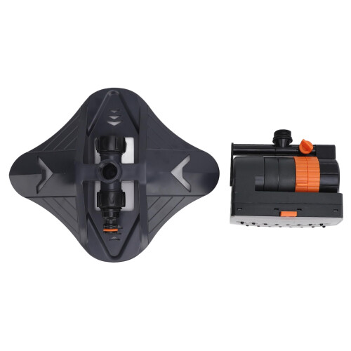 16 Hole Garden Sprinkler with 4 Spray Modes, Adjustable Range Angle, Wide Coverage Lawn Sprinkler for Yard
