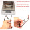 Red TR90 Folding Reading Glasses 3.5D with Clip Holder and Zippered Case, Lightweight Compact Design 2