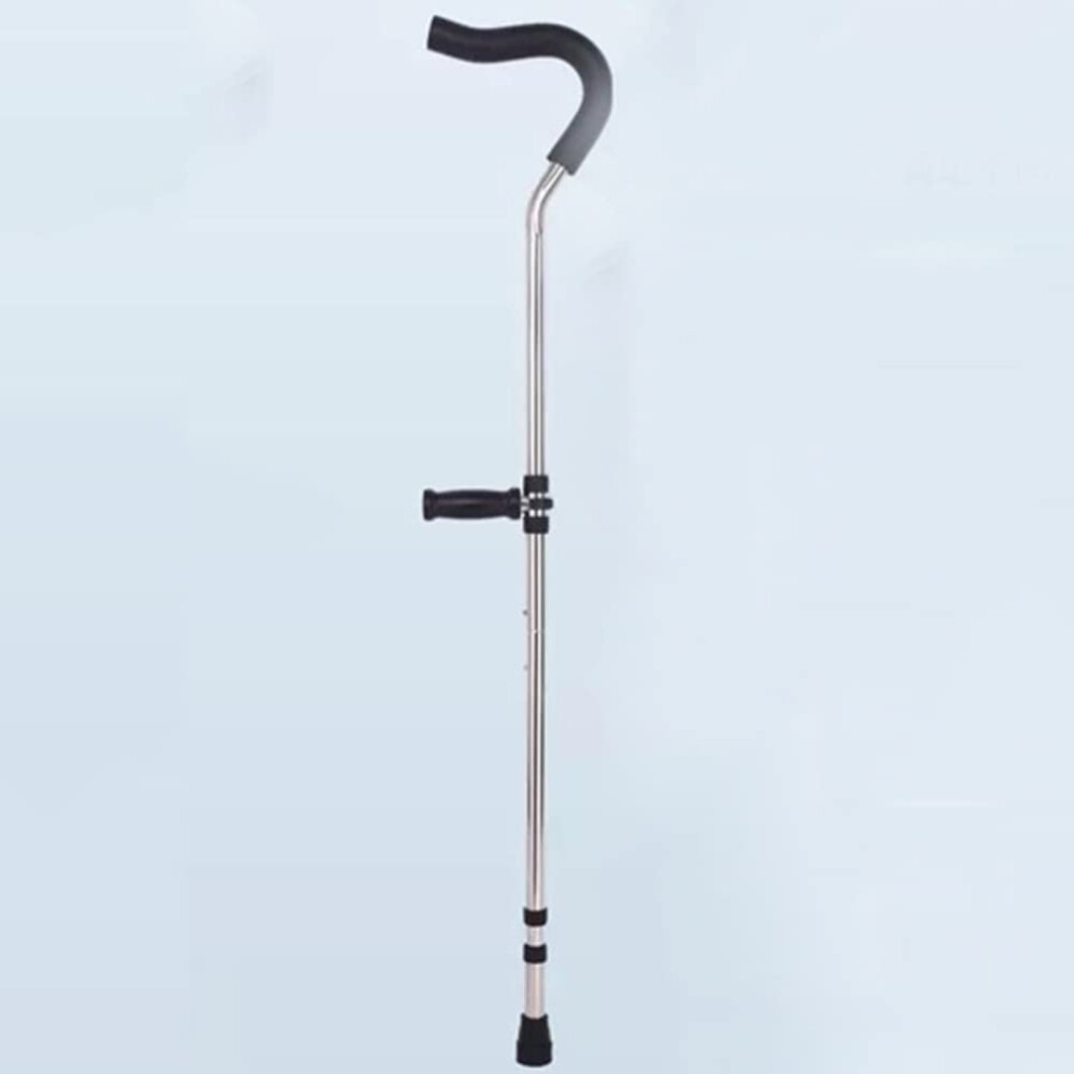 Adjustable Walking Cane for Seniors, Telescopic Walking Stick with Ergonomic Offset Handle, AntiSlip Base (Size M)