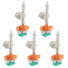 Garden Micro Sprinkler 5 Pack Leak‑Prevention 360 Rotating Irrigation for Greenhouse and Plants
