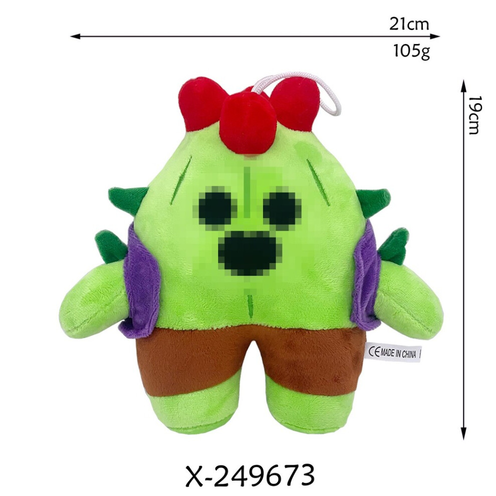 ( Spike) Soft Stars Brawl Plush Doll With Pp Cotton Material For Kids Fans And Gift Green