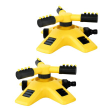 2pcs 360 Rotating Lawn Sprinkler with Stable Ground Stake for Garden Watering System