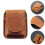 2PCS Leather Lighter Case Light Brown Handcrafted Holder Compact Pocket Pouch Gift Set 7.5x6cm 4