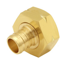 3/4 Inch PEX Garden Hose Connector Brass Fitting, LeakResistant HeavyDuty Adapter for Lawn and Irrigation