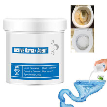Powerful Drain Cleaner 250ML for Toilet and Sink, Active Oxygen Foam Clog Remover, Odor Removal Formula
