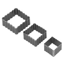 3 Pcs Leather Punch Mold 30x30 40x40 50x50 Silver