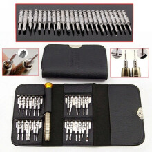 25 in 1 Precision Screwdriver Set with Compact Wallet Pouch, Mini Kit for Watch, Glasses and Electronics