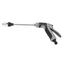 Garden Hose Nozzle with Long Extension Rod, Ergonomic Rubber Grip, Durable for Outdoor Watering