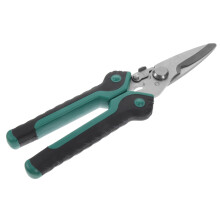 Garden Pruning Shears Stainless Steel Scissors with Safety Lock and Wire Cutter for Precise Cutting
