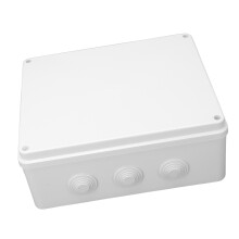 IP65 Waterproof ABS Electrical Junction Box 150x100x50mm Black Pre Drilled