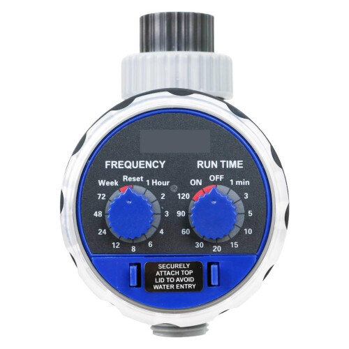 Garden Water Timer Automatic Irrigation Controller with Rain Delay Mode and Manual Override Control 1