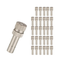 30 Pcs Adjustable Brass Misting Nozzles for Garden Cooling and Patio Greenhouse Irrigation