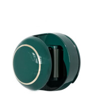Mop and Broom Holder Punch Wall Mounted Organizer Green SpaceSaving Rack for Bathroom