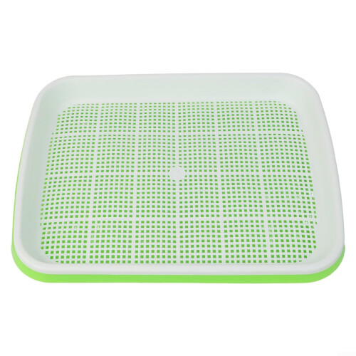 2 Layer Microgreens Growing Tray with Papers, Plastic Hydroponic Sprouting Container for Indoor Gardening 2