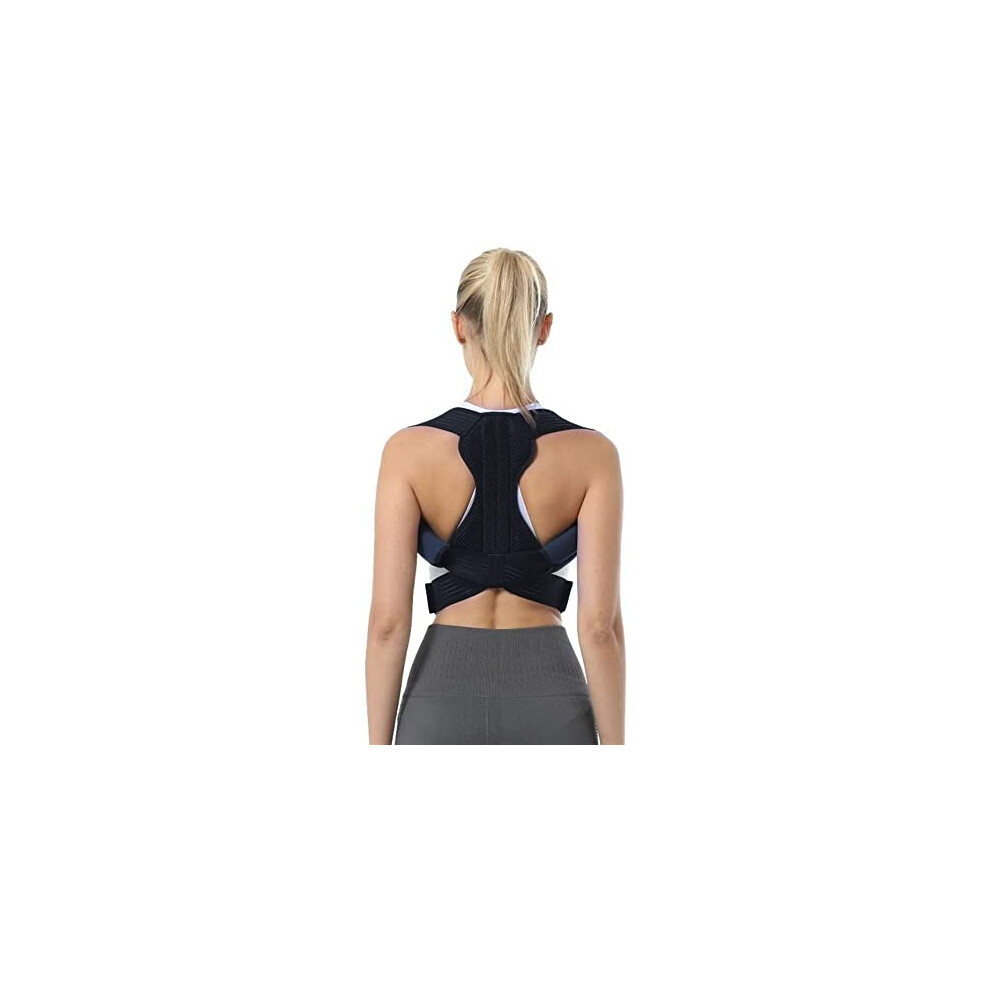 Posture Corrector and Back Brace for Men and Women, Adjustable Upper Back Straightener with Clavicle Support, Breathable AllSeason Design