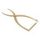 Stainless Steel Microblading Ruler for Eyebrows 3 Point Gold Positioning Tool 2