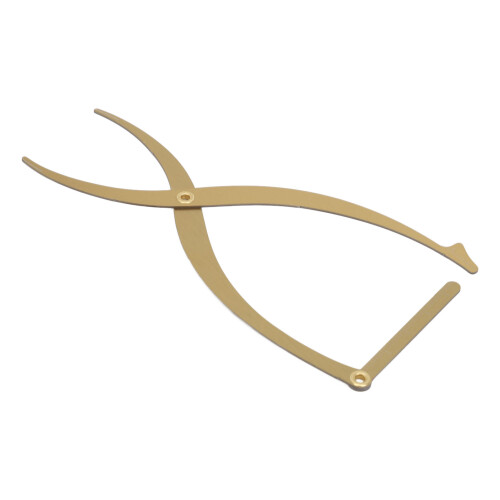 Stainless Steel Microblading Ruler for Eyebrows 3 Point Gold Positioning Tool 1