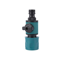 Garden Hose Shut Off Valve Connector, Leakproof Corrosion Resistant Irrigation Pipe Fitting for Watering