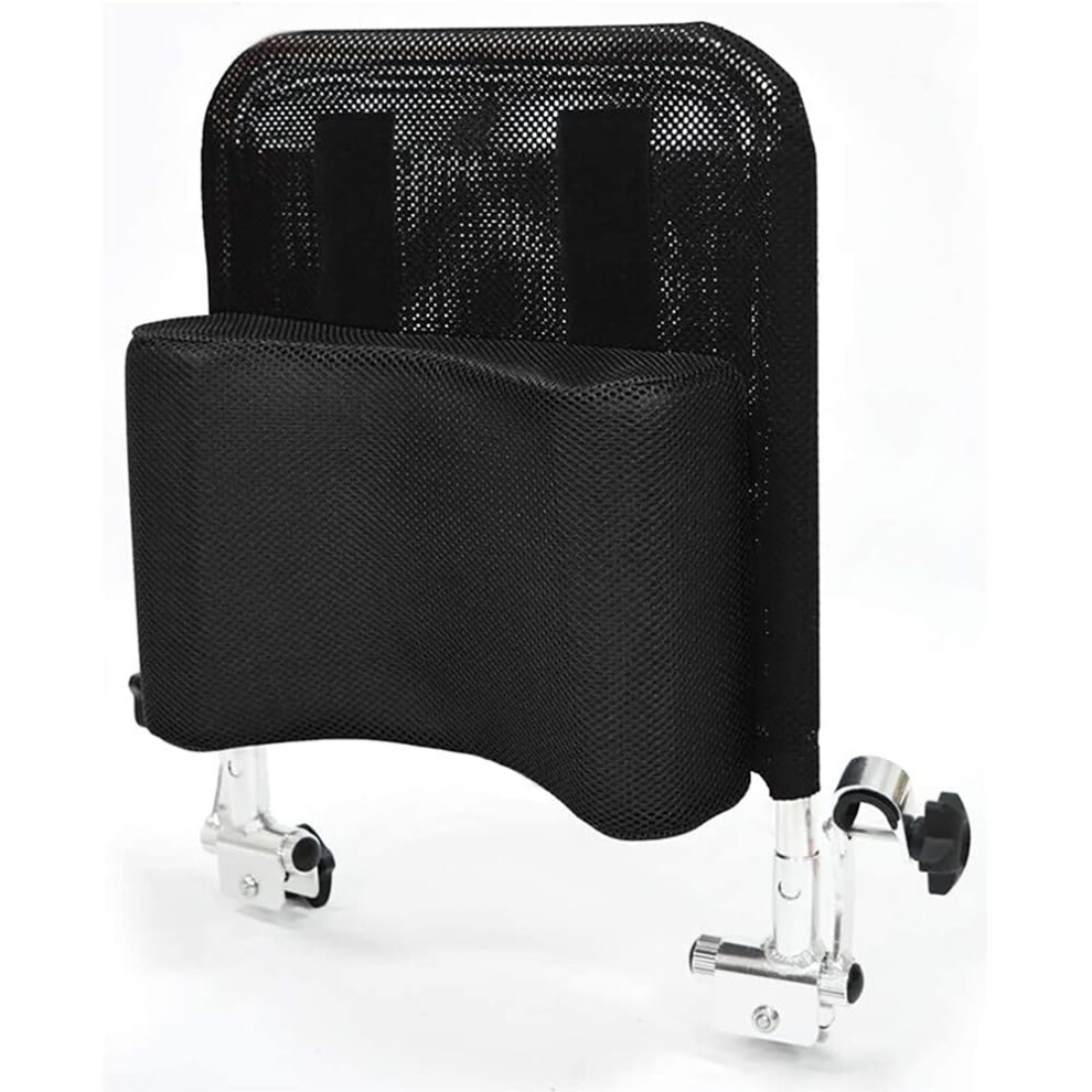 Black Adjustable Wheelchair Headrest Pillow With Ergonomic UâShape Support And Breathable Mesh Cushion,