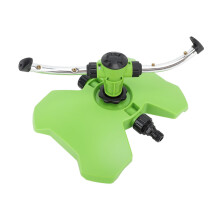 Automatic 360 Degree Rotating Garden Sprinkler with LeakProof Dual Arm Design for Outdoor Lawns