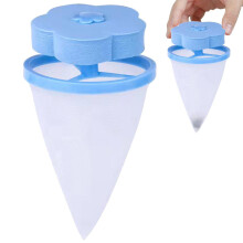 Washing Machine Lint Filter Bag with Floating Lint Catch Design, Reusable Laundry Hair Catcher Mesh