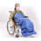 Warm Fleece Wheelchair Blanket with Easy Secure Design, Extended Back Coverage, Machine Washable 3