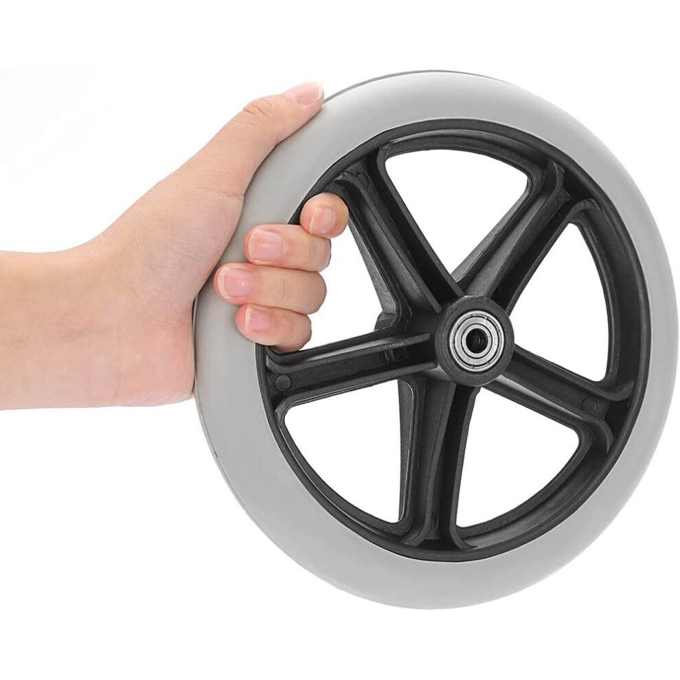 Light 6 Inch Wheelchair Front Wheel Replacement, Antislip Silent Rolling Polyurethane Caster For Rollator And Walker