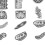 40pcs PET Laser Handbook Stickers 3D Shadow 0.5oz 6