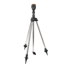 Adjustable Height Tripod Sprinkler 360 Wide Coverage Lawn and Garden Irrigation with Quick Hose Connection