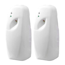 4 Pack Automatic Air Freshener Dispenser with Smart Light Sensor, Wall Mounted Battery Operated Aerosol Spray for Bathroom Office and Hotel, White