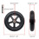 8 Inch Solid Polyurethane Wheelchair Caster Wheel, NonSlip Front Replacement with 8mm Bearing, Smooth Rolling 5