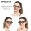 Women's Vintage Oversized Blue Light Reading Glasses 3.5X Black Frame Retro Style for Computer Use 3