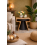 Mango Wood Side Tables Set of 2 | Square & Round Rustic Design 3